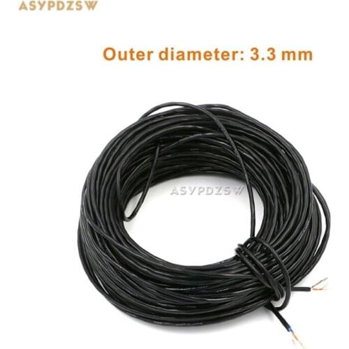 200 Meters Original L-2B2AT Audio signal wire 2 core shielded cable With foil shield for amplifier