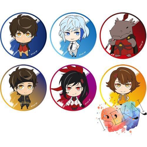 50mm Tower of God Kami no Tou Anime badge Twenty-Fifth Baam Koon Aguero Agnis Rak Wraithraiser Ha Yuri Metal Badge Brooch Pins