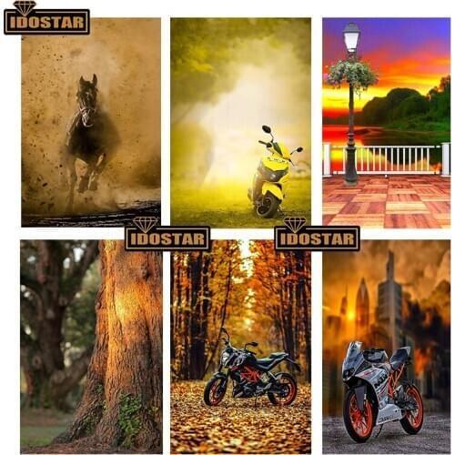 5D Diamond Painting Horse racing Full Square Diamond Embroidery Mosaic Cross Stitch Landscape Home Decor Gift