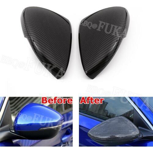Car Side Mirror Rearview Cover Trim Carbon Fiber Style For Honda Accord 10th 2018