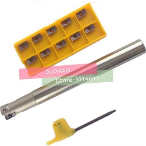 BAP300R C10 10 120 C12 12 120 C14 14 130 C16 16 150 C20 20 160+APMT1135 Indexable Milling Cutter Holder with Carbide CNC Insert