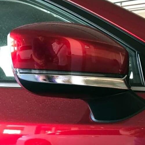 For Mazda Cx-8 Cx8 2017 2018 ABS Chrome Side Door Rearview Mirror Cover Trims Strip Car Exterior Accessories Sticker