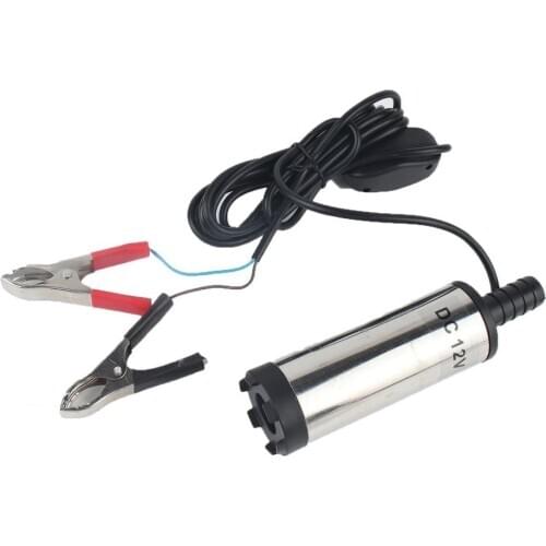 12V 38mm Electric Fuel Transfer Pump Water Oil Transfer Refueling Submersible Pump For Diesel Water Pump Car Motorbike