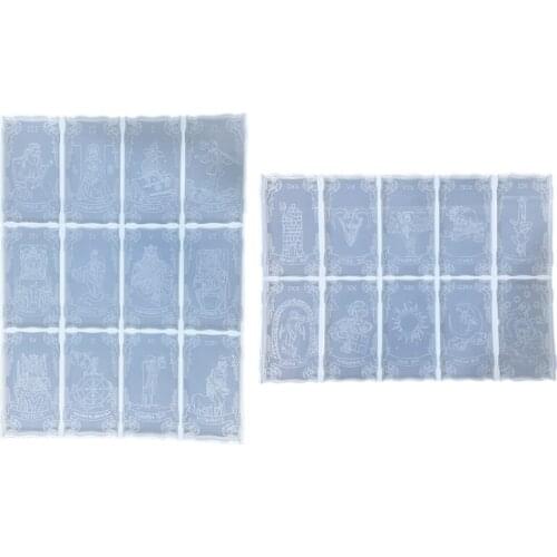 Playing Game Cards Epoxy Resin Mold Divination Cards Silicone Mould DIY Crafts Jewelry Decoration Casting Tools