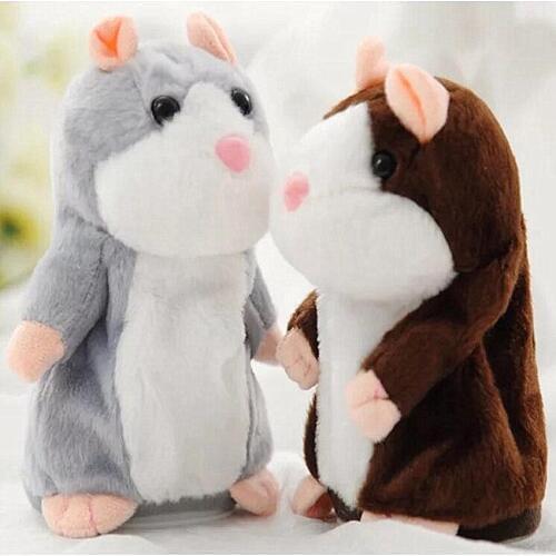 1Pcs 15cm Talking Hamster Mouse Pet Plush Toy Record Speak Talking Sound Cute Cartoon Animal Toys Children learn speech tools