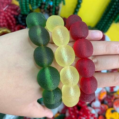 Customized Natural meteorite Elastic Bracelet Charm Jewellery Fashion Accessories Hand-Carved Man Woman Luck Amulet