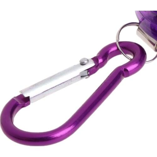 Fly Fishing Tool Zinger Retractor Retractable Reel Holder Key Chain Nylon Cord