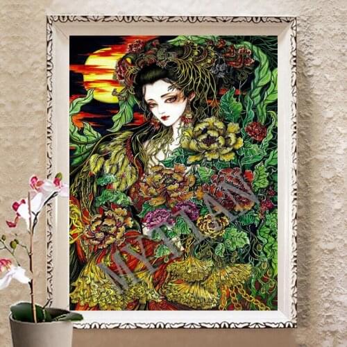 Full square/round 5D DIY diamond painting classical Anime beauty girls Embroidery Pattern Cross stitch kit mosaic home decor art