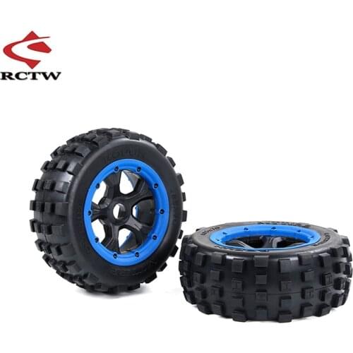 Gen.4 Knobby Wheel Tyres Assembly Set Size:185*70 for 1/5 LOSI 5IVE T ROFUN ROVAN LT KM X2 Rc Car Upgrade Parts