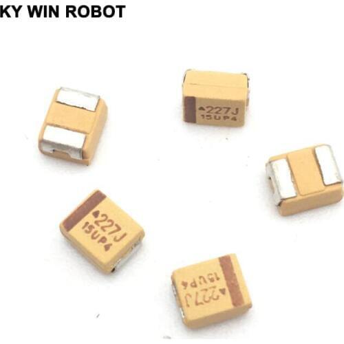Chip SMD Tantalum Capacitor 227J 6.3V 220UF 6V Type B 3528/1210 Yellow Polar Capacitance of Bile