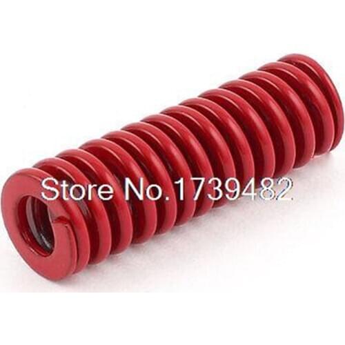 Red Medium Load Press Flat Coil Compression Die Spring 16mm x 8mm x 50mm