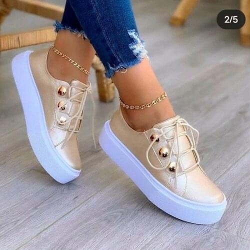 Fashion Shoes Womens Vulcanize Shoes Spring New Casual Classic Solid Color PU Leather Shoes Women Casual White Shoes Sneakers