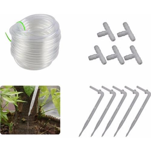 Irrigation system kit Accessories Automatic Watering Device quick connector Tee Cross Plug Connector 5m Water Hose Drip Arrow