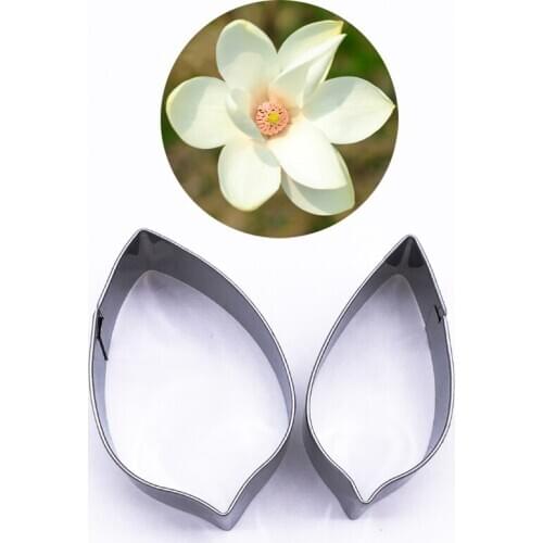 2 pcs/set Six Petal Cutters Set, Stainless Steel Fondant Cake Cookie Decorating Tools