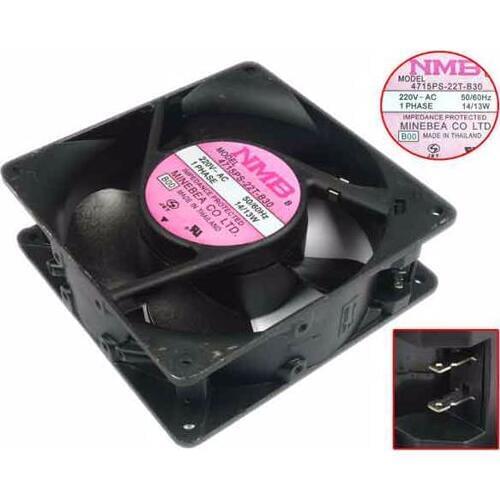 NMB-MAT 4715PS-22T-B30 B00 AC 220V 14W 120x120x38mm Server Cooling Fan