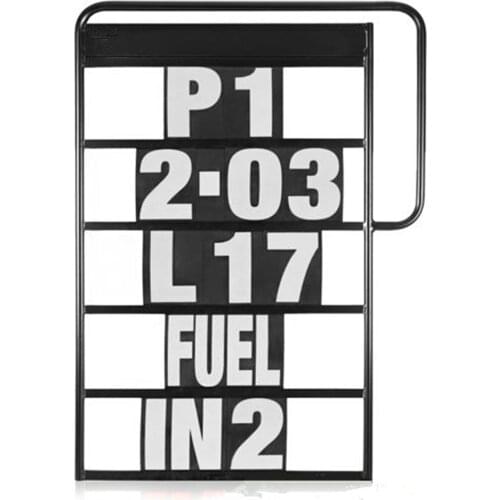 Lightweight Pit Signal Kit Aluminium Number Board & 37PCS Numbers
