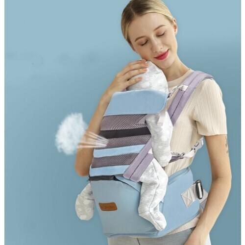 [One change Three] Waist Protection Infant Baby Waist Stool Strap Sling Carrier Portable Breathable Kangaroo Wrap to Baby Travel