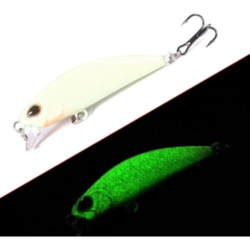 5Pcs 3D Luminous Minnow Night fishing Bait 5.8cm 5.4g Wobblers Artificial Hard Lures Pike Bass Isca Crankbait Fishing Tackle