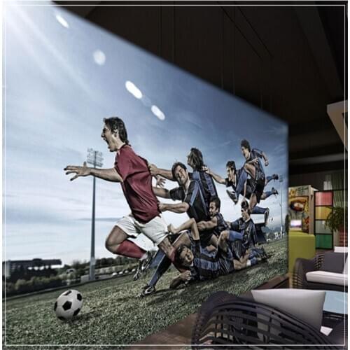 Drop Shipping Custom Photo Wallpaper Custom Wallpaper Basketball Soccer Theme KTV Bar Wallpaper Bedroom Background Wall Mural