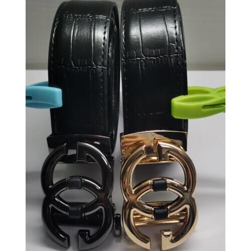 ZGXSQD Automatic buckle head mens belt business leisure belt designer belts women high quality luxury gg belt brand