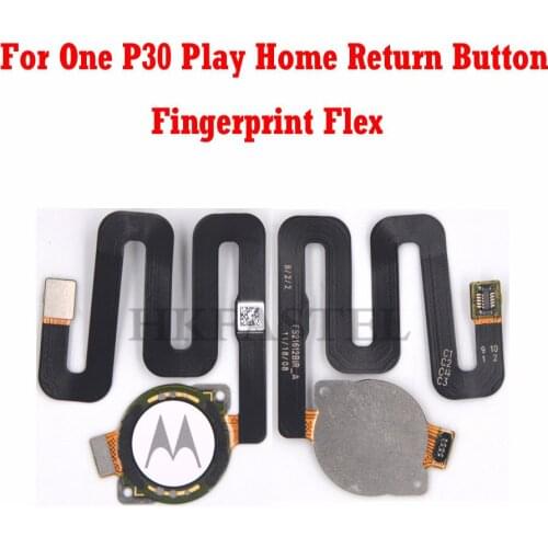 For Motorola One P30 Play Touch ID Home Return Button Sensor scanner Fingerprint Key Menu Button Cable Flex Part
