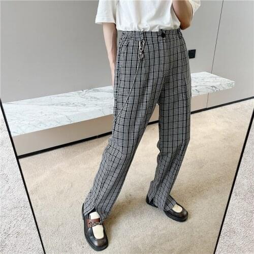 Мужские брюки в клетку YrightMwrong China At AliExpress