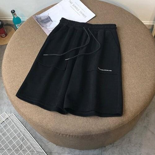 Womens Cycling Shorts Black Letter Pocket Summer Sports Casual Slim High Waist Pants 2021 Korean Fashion Plus Size Biker Shorts