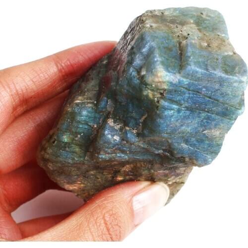 1PC 70-200g Rare Natural Good Labradorite Color Rock Rough Crystal Stones Mineral Specimen Healing Collection Gemstone