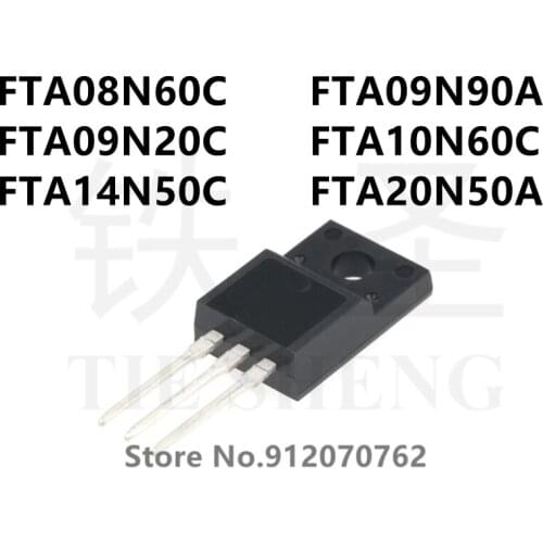 10PCS FTA08N60C FTA09N90A FTA09N20C FTA10N60C FTA14N50C FTA20N50A TO-220F