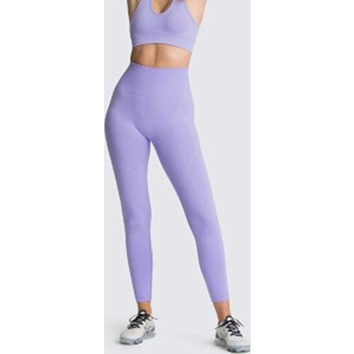 2021 Seamless Yoga Pants Women Moisture Wicking Fitness Pants Tight-fitting High-waisted Trousers Women