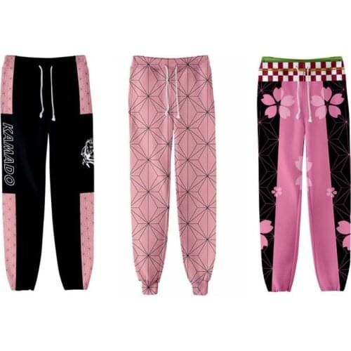 2021 Demon Slayer Kimetsu No Yaiba 3D Print Joggers Pants Men/Women Trousers Hip Hop Sweatpants Kamado Nezuko Cosplay Costumes