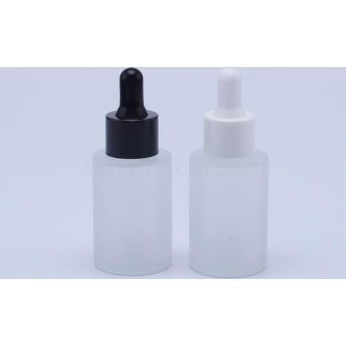 30ml transparent frost Glass Bottle With Dropper for Essential Oil Bottles , 30cc empty Perfume bottles 100pcs