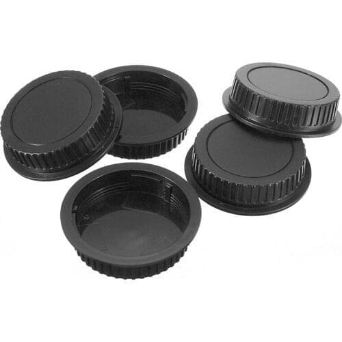 5pcs Black Rear Lens Cap Dust Cover Durable Protection Lenses Caps For Canon Camera EF ES-S EOS Series