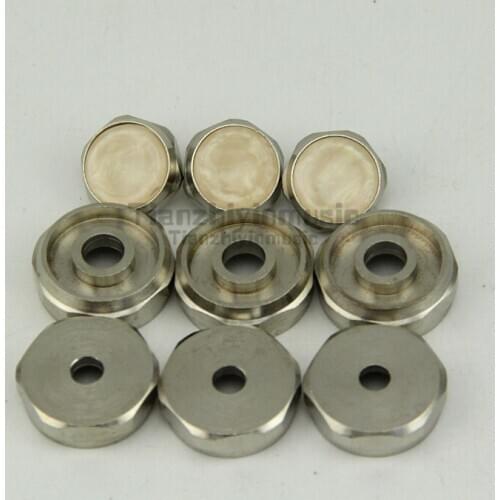 9pcs=1set trumpet finger buttons for repairing parts second hand