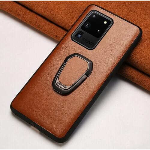 Genuine Leather Phone Case For Samsung Galaxy S20 Ultra S10 s10e S8 S9 Plus Note 20 10 9 8 A71 A50 A70 A10 A30 A51 Oil Wax Cover