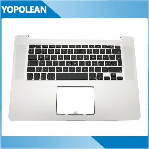 For Macbook Pro Retina 15.4" A1398 Swiss Switzerland Top case Palmrest With keyboard backlight ME294 ME293 Late 2013 2014