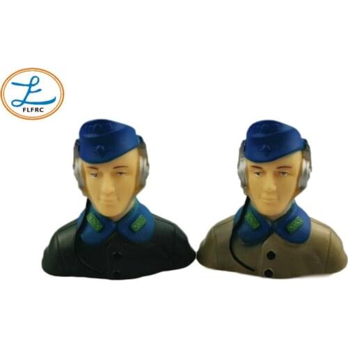 FLFRC 1/7 Pilot L61XW27XH59MM 12g Hand Painted for RC Airplanes Model Plane Aircraft Warbird Sport Jet Car Boat Drone Toy Driver