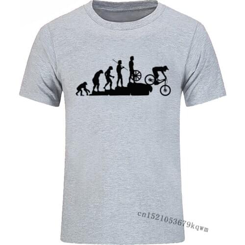 Interesting Mountain Biking Evolution T-shirt Men Tops Tee Bicycle Casual Tshirt for Men 3D Printed Harajuku T Shirts