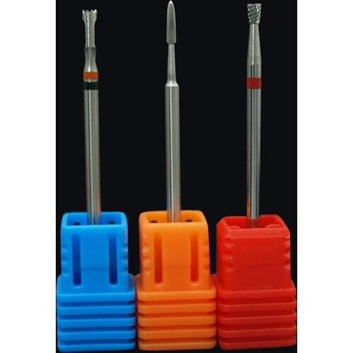 Carbide nature nail buffer bit electric manicure machine accessories nail files nail drill bit milling cutter
