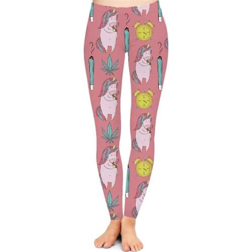 Custom Made UniHigh - 420 - Stonner Unicorn Sublimation Printing Pants Leggings