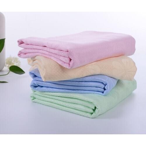 Bamboo Fiber Jacquard Summer Air Condition Ice Silk Cool Blanket for Sofa Bed Travel Adult Kids Baby Cover Blankets Bedspread