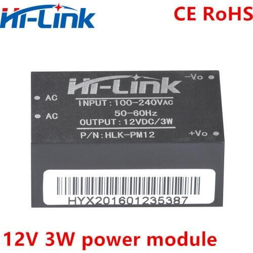 Hlk-pm12 power module 220v 12v3w voltage-stabilizing isolating switch power supply module high precision