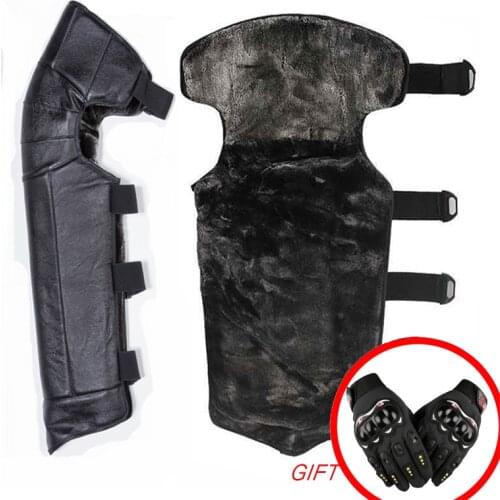 BLACK COW Leather Skiing skating protector knee pads motorcycle knee pads moto racing riding protection kneepads