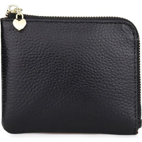 Novelty Head-Layer Cowhy Zipper Zero Wallet Korean Version Of The 100-Pack Clutch Fashion Small Women Purse Ladies Key Bag