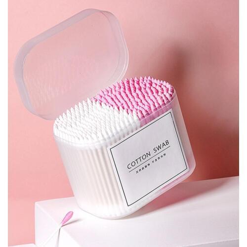 100/200/300Pcs Disposable Home Dual Heads Ear Cleaning Makeup Cotton Swabs Buds Wood Sticks Nose Ears Cleaning Tools