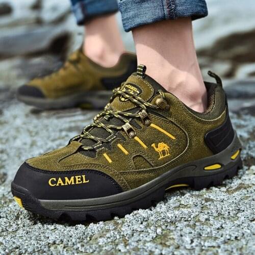 Autumn Winter New Hiking Shoes Men Rubber Outdoor Sport Mens Shoes Designer Hiking Boots Men Anti Slip Rock Climbing Shoes Man