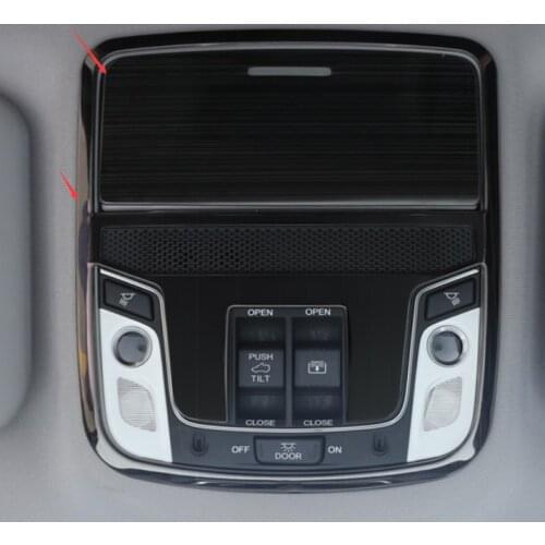 Fit For Honda CRV CR-V 2017 2018 2019 Black titanium Reading Lamp decoration Tirm 2pcs