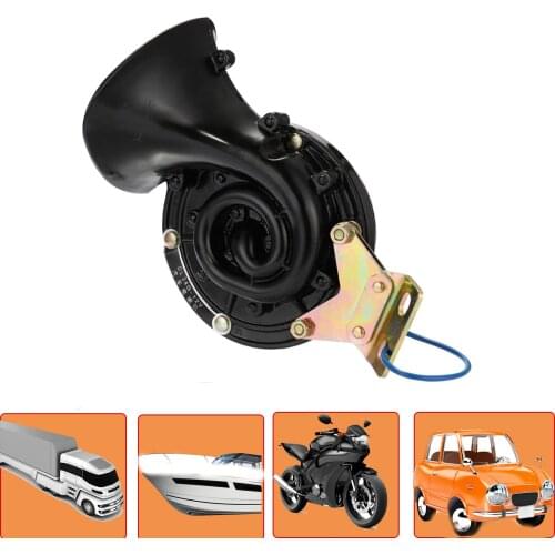 Universal Air Horn Raging Sound Electric Snail Horn Car Styling Loud Bull Speaker 12V 24V Auto Vehicle Motorcycle Truck Boat