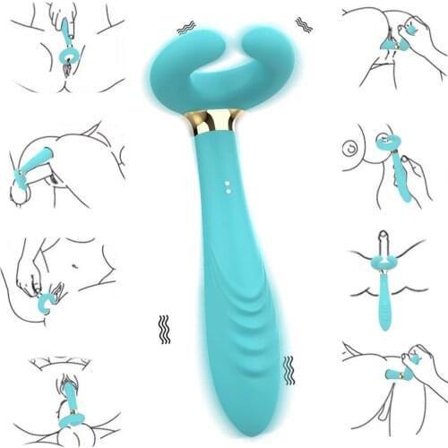 G-Spot Rabbit 3 Motors Dildo Vibrator Adult Sex Toys for Women Men Couples Silicone Clitoris Vagina Penis Stimulator Massager