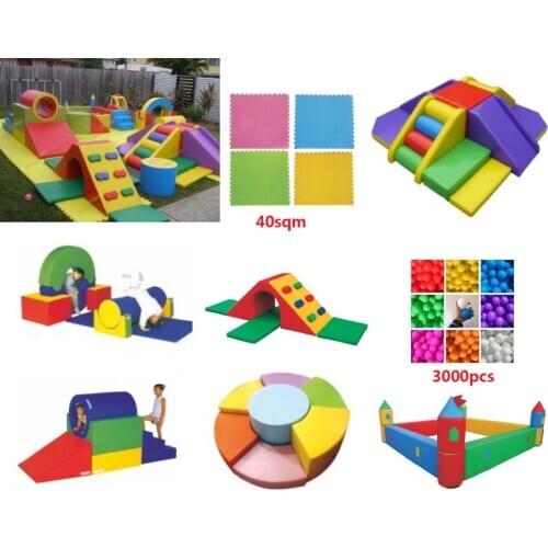 YLWCNN Kids Soft Play Set Outdoor/Indoor Playground INA171067